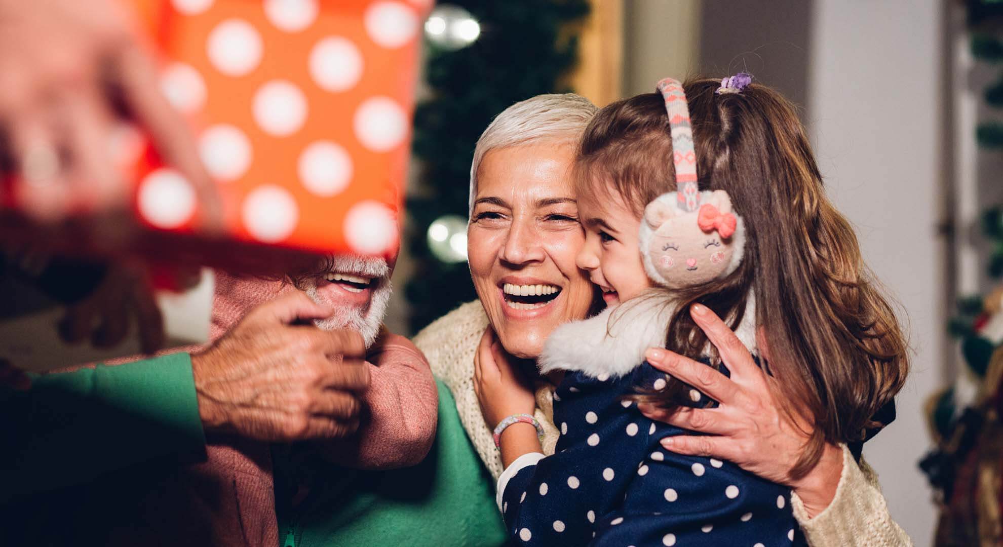 child with grandparents