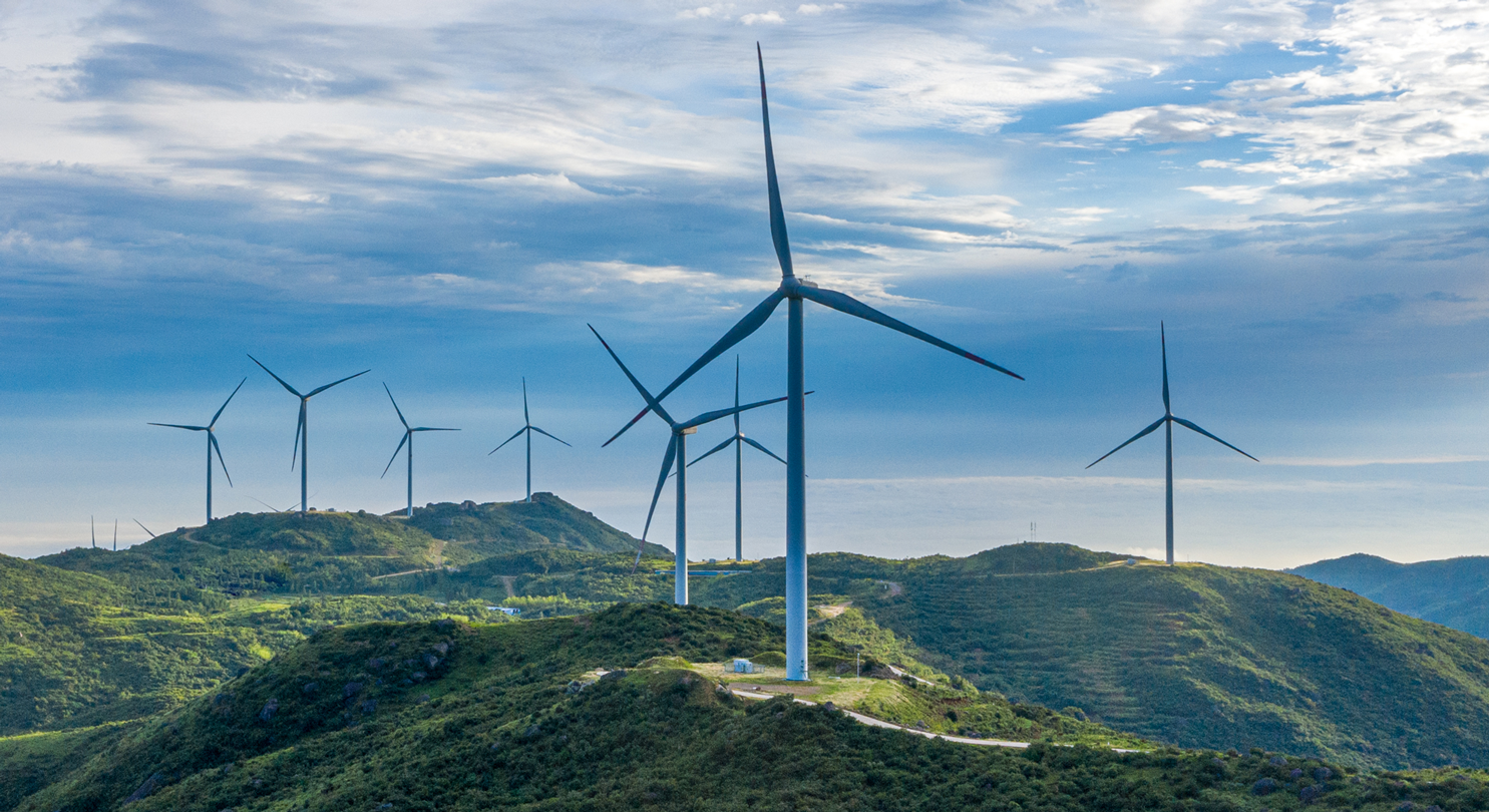 A group of onshore wind farms in Scotland