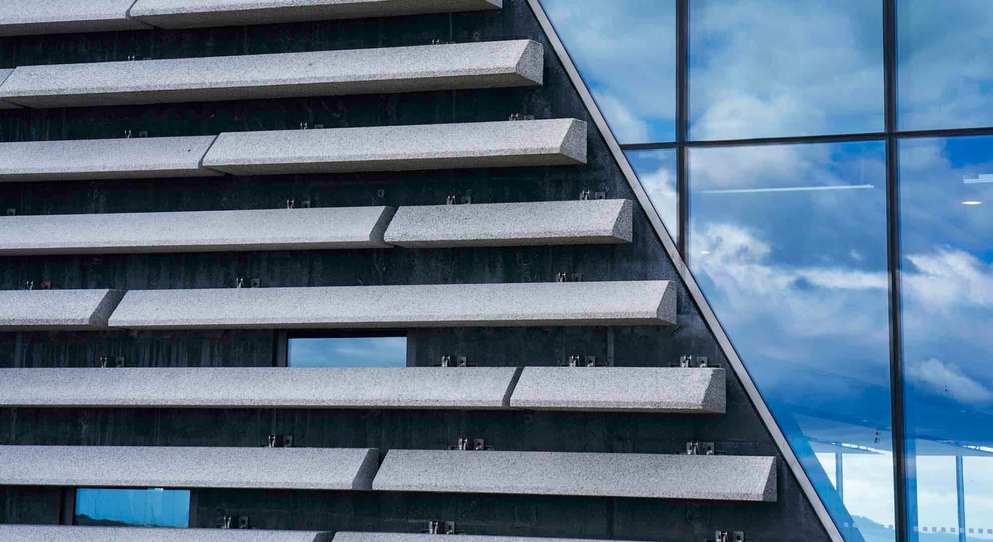 Pattern close up detail V&A Dundee exterior