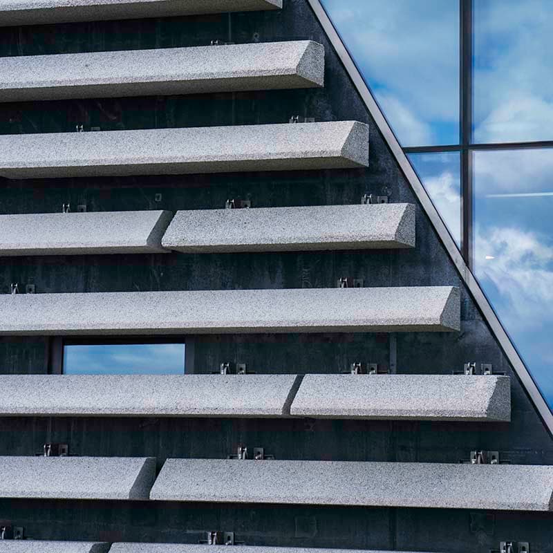 Pattern close up detail V&A Dundee exterior