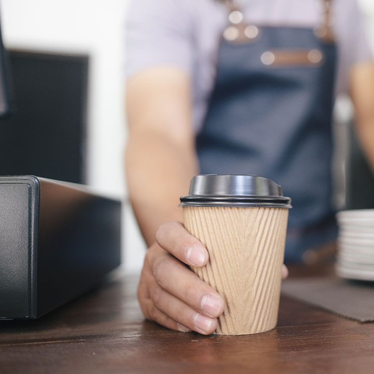 Disposable coffee cup